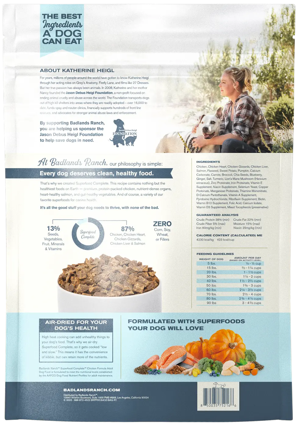 Badlands Ranch Superfood Complete Air-Dried Dog Food Chicken 64-oz - Image 2