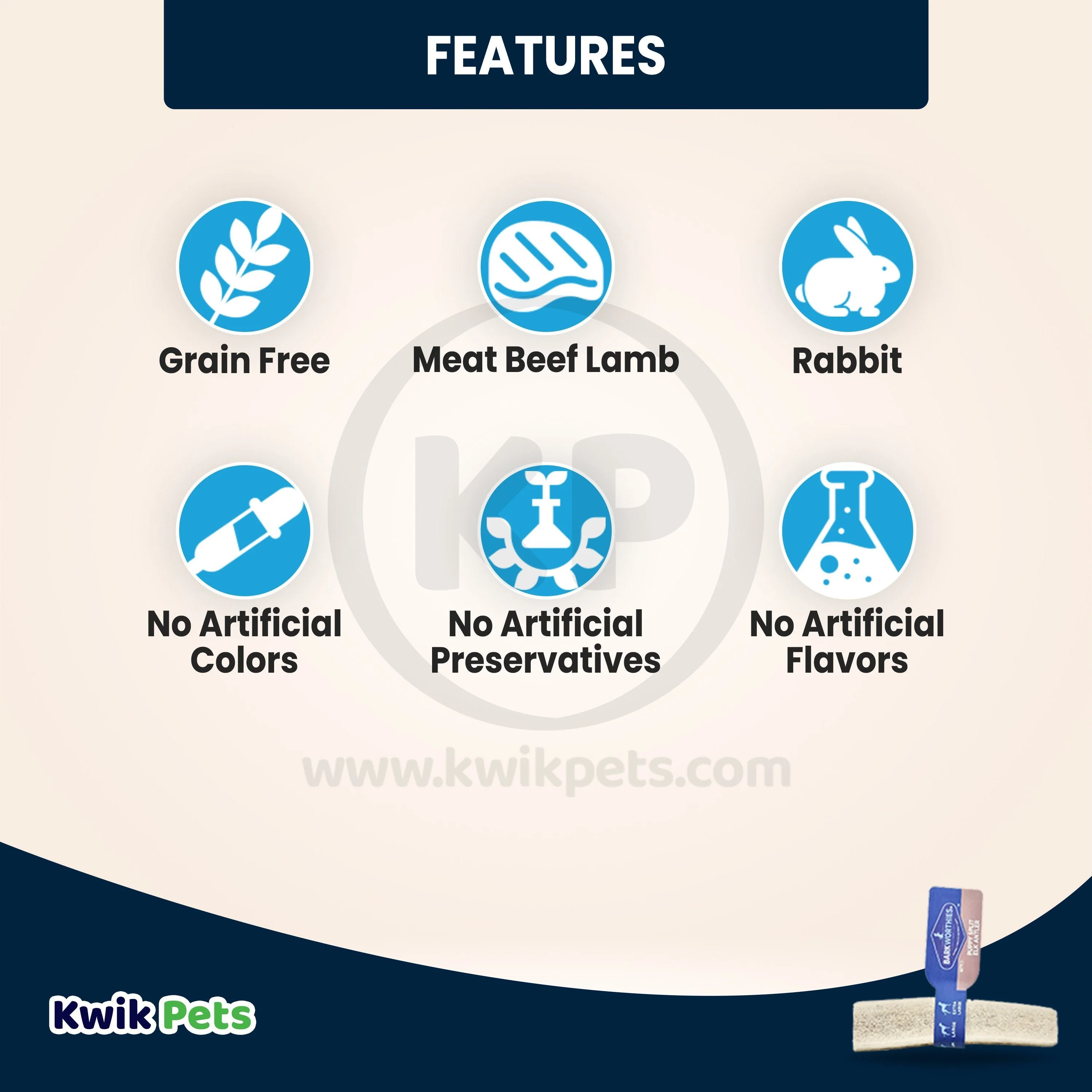 Barkworthies Puppy Dog Chews Variety Pack 5 Count - Image 3
