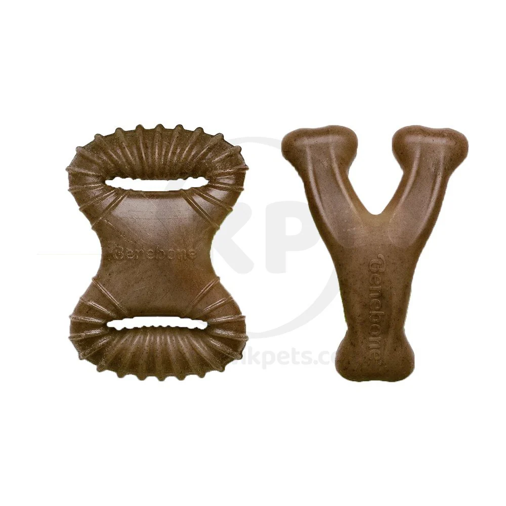 Benebone Dental Chew & Wishbone Dog Chew Toy Bacon Tiny 2 Count - Image 5