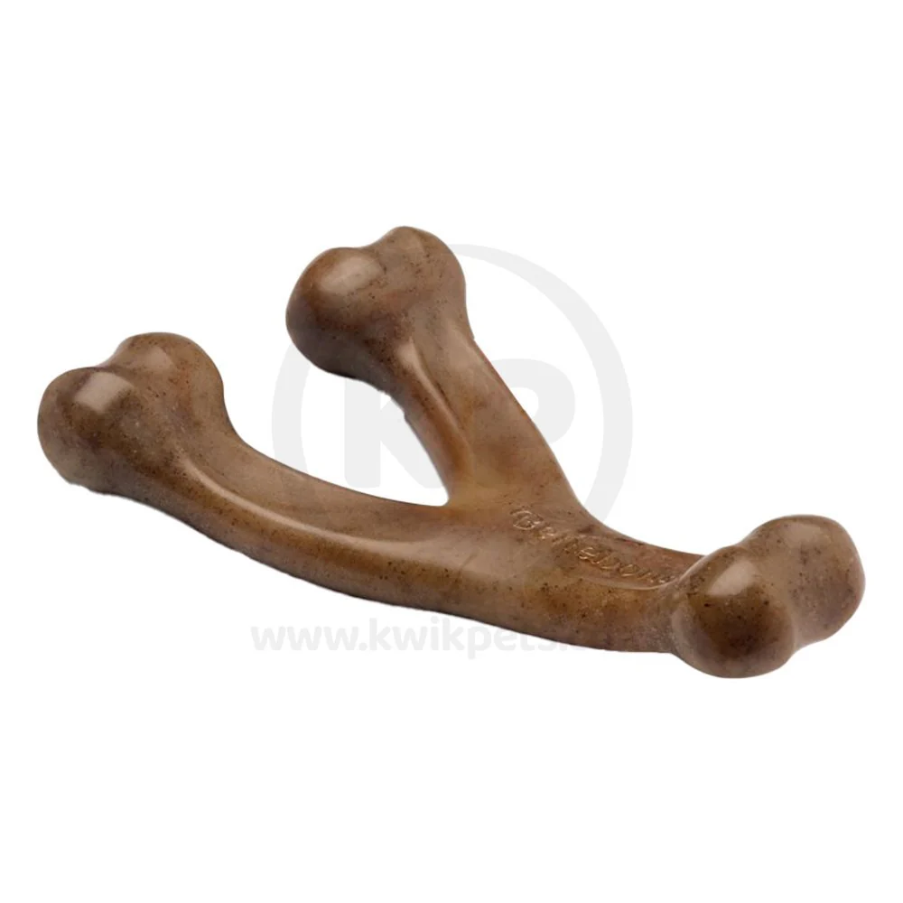 Benebone Wishbone Dog Chew Toy Bacon Medium - Image 5