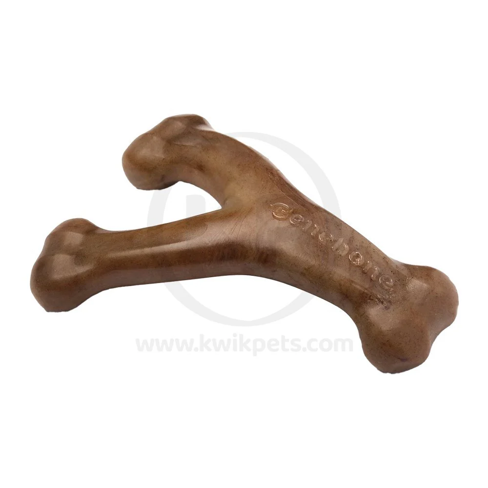 Benebone Wishbone Dog Chew Toy Bacon Small - Image 4