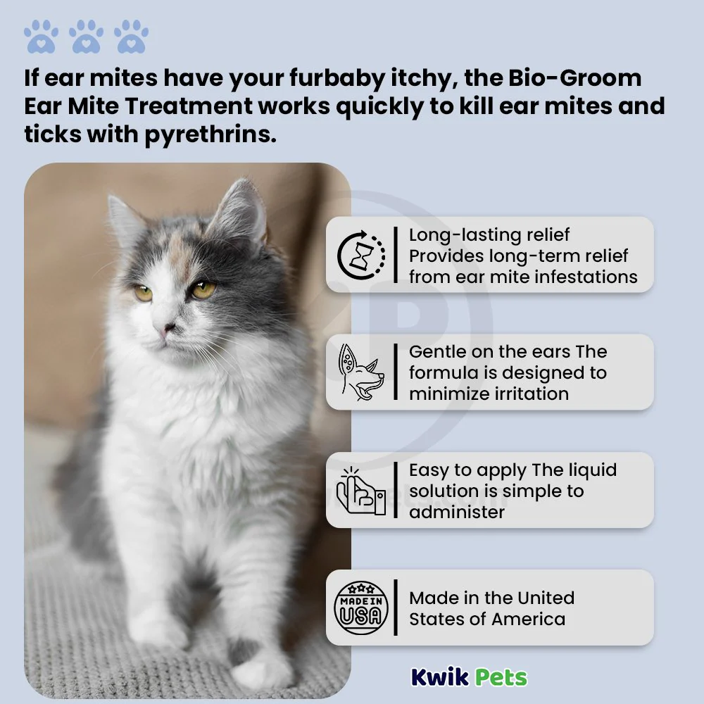 Bio-Groom Ear Mite Treatment for Dogs & Cats 4-oz - Image 4