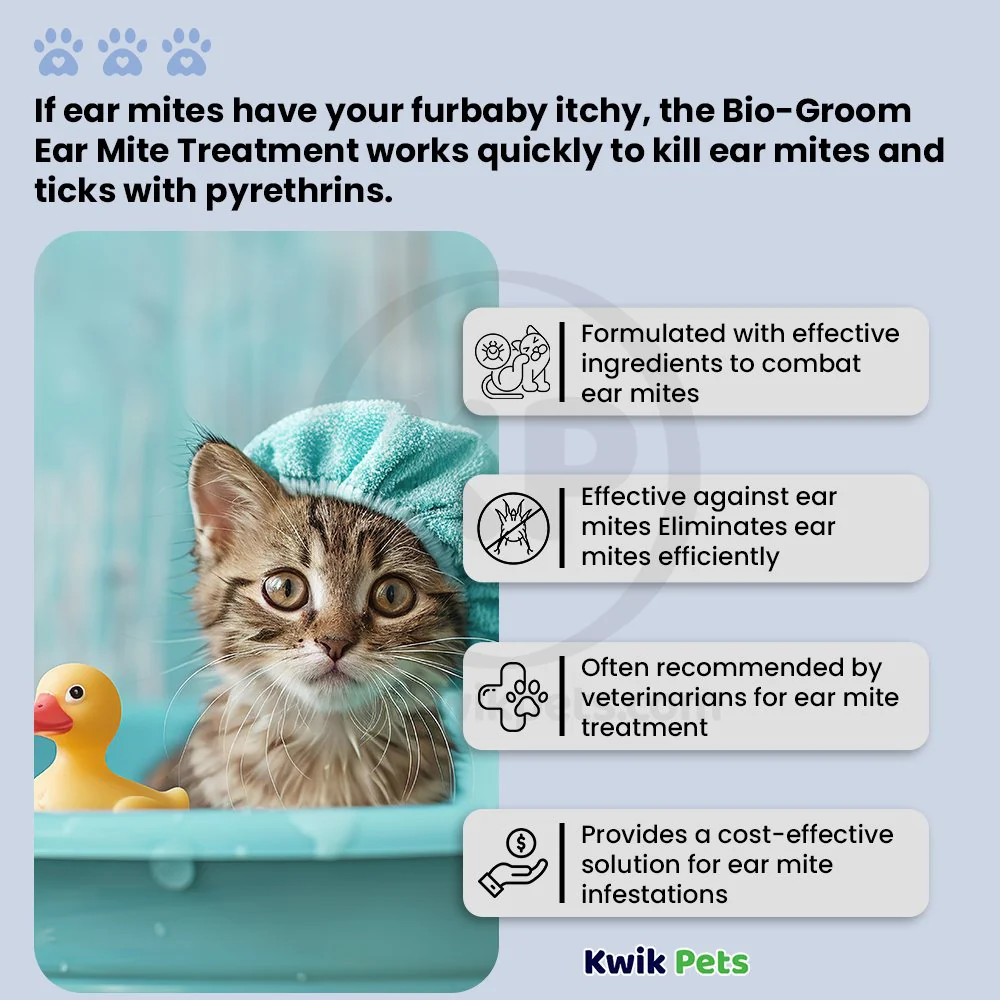 Bio-Groom Ear Mite Treatment for Dogs & Cats 4-oz - Image 5