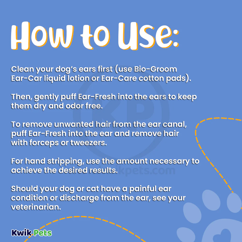 Bio-Groom Ear Fresh Grooming Ear Powder for Dogs 24g - Image 7