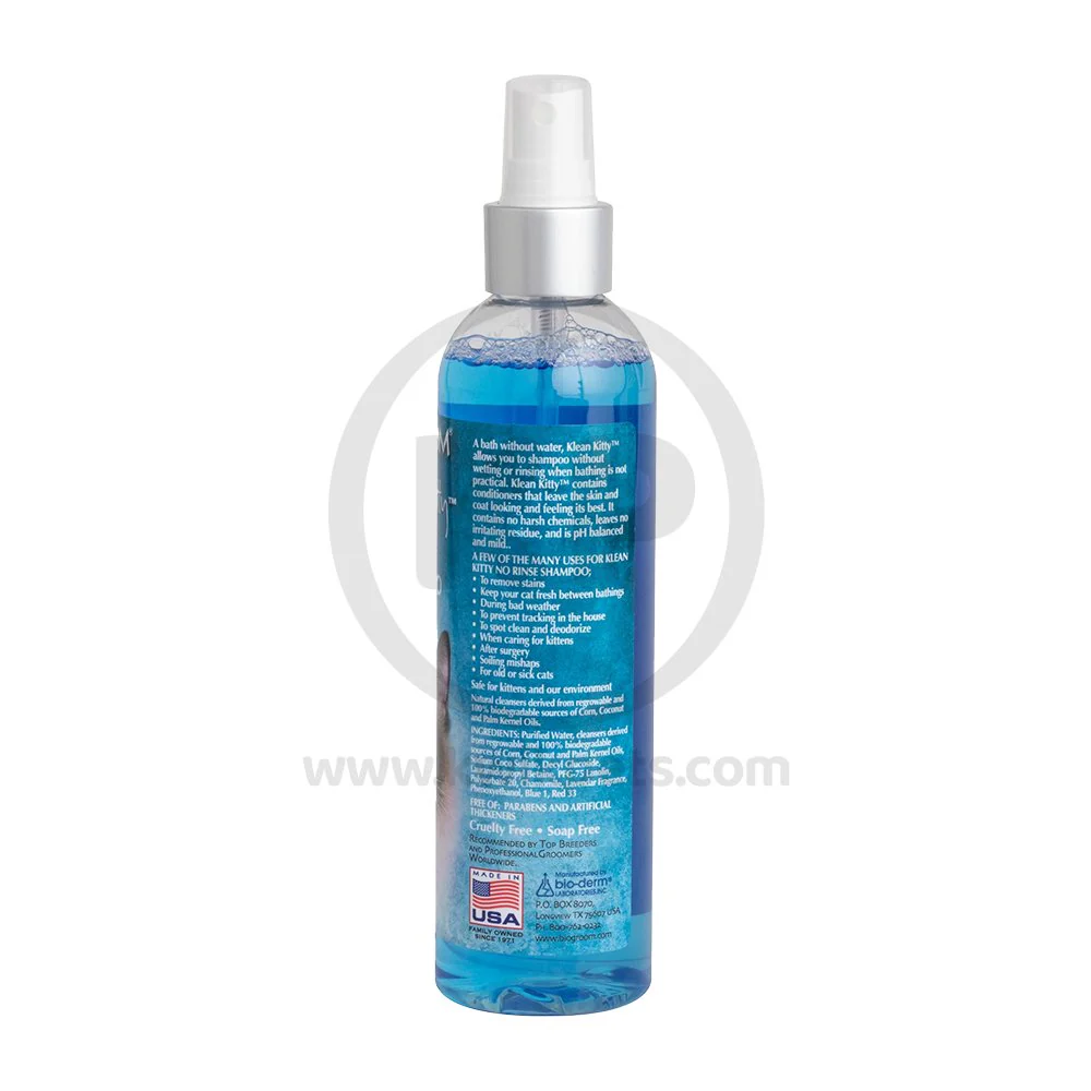 Bio-Groom Klean Kitty Waterless Bath No Rinse Cat Shampoo 8-oz - Image 3