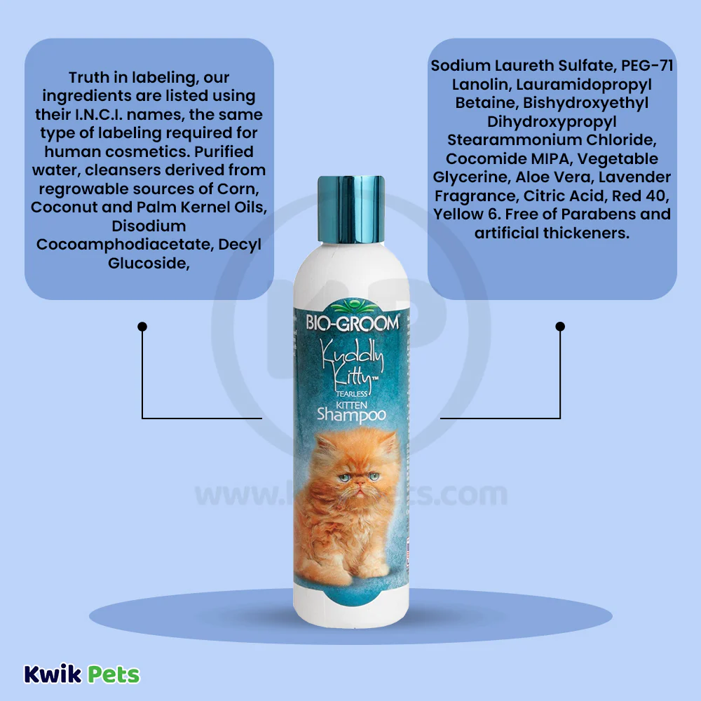Bio-Groom Kuddly Kitty Tearless Cat Shampoo 8-oz - Image 6