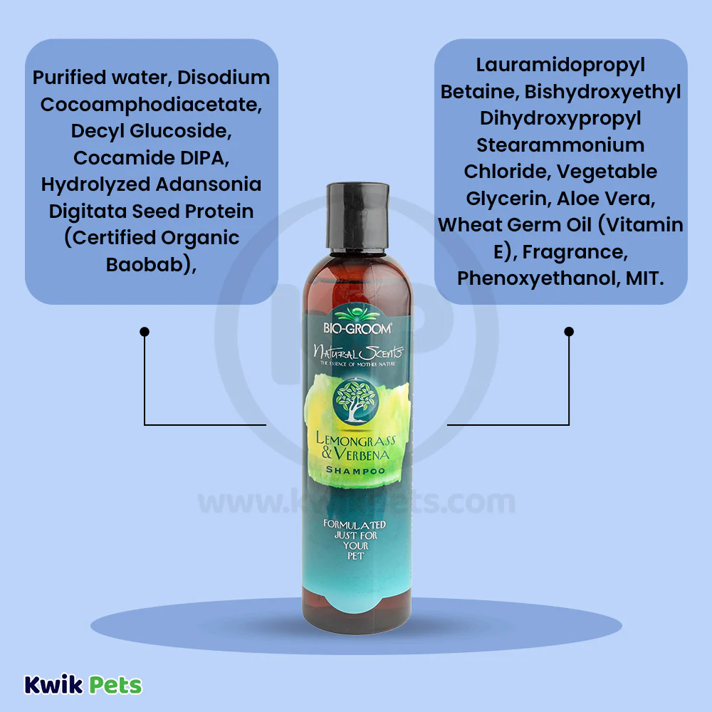 Bio-Groom Natural Scents Lemon Grass & Verbena Dog Shampoo 8-oz - Image 6