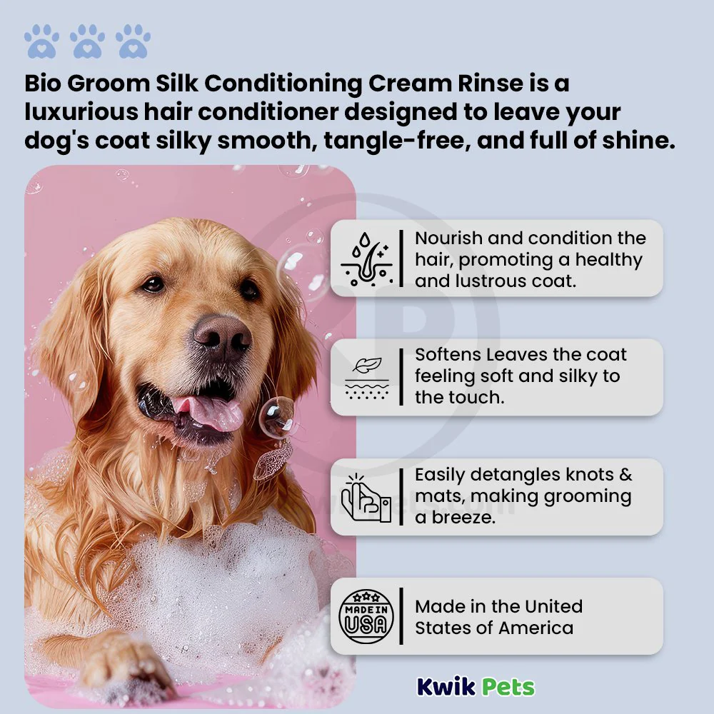 Bio-Groom Silk Conditioning Cream Rinse For Dogs 12-oz - Image 4