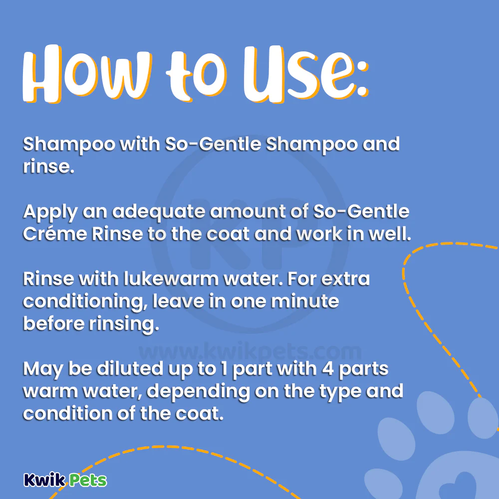 Bio-Groom So-Gentle Hypo-Allergenic Creme Rinse Dog Conditioner 12-oz - Image 7