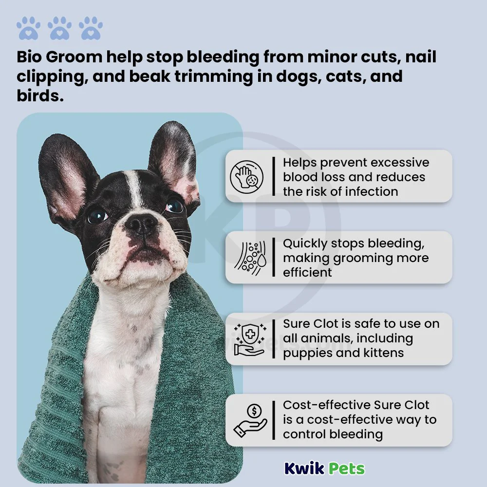 Bio-Groom Sure Clot Fast Acting Styptic Powder 0.5-oz - Image 5