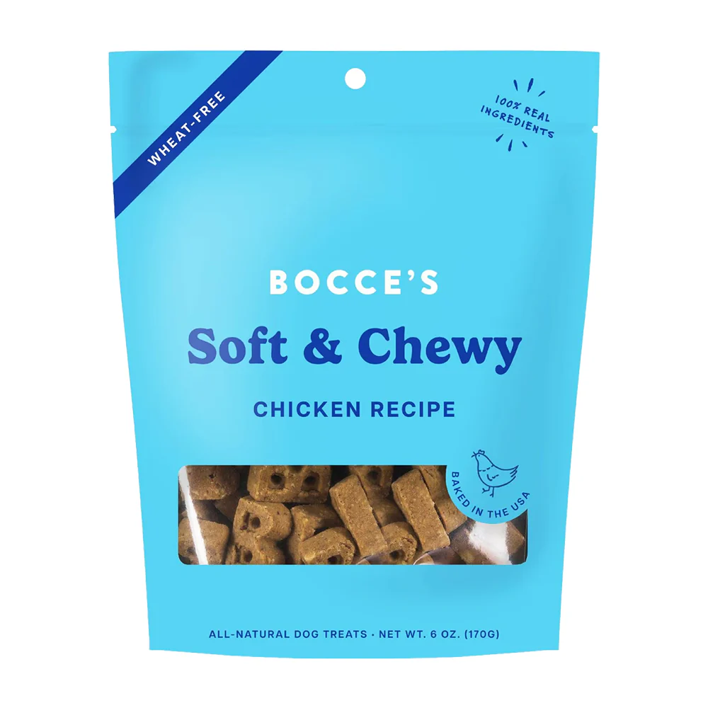 Bocce's Bakery Soft & Chewy Dog Treats Chicken 6-oz