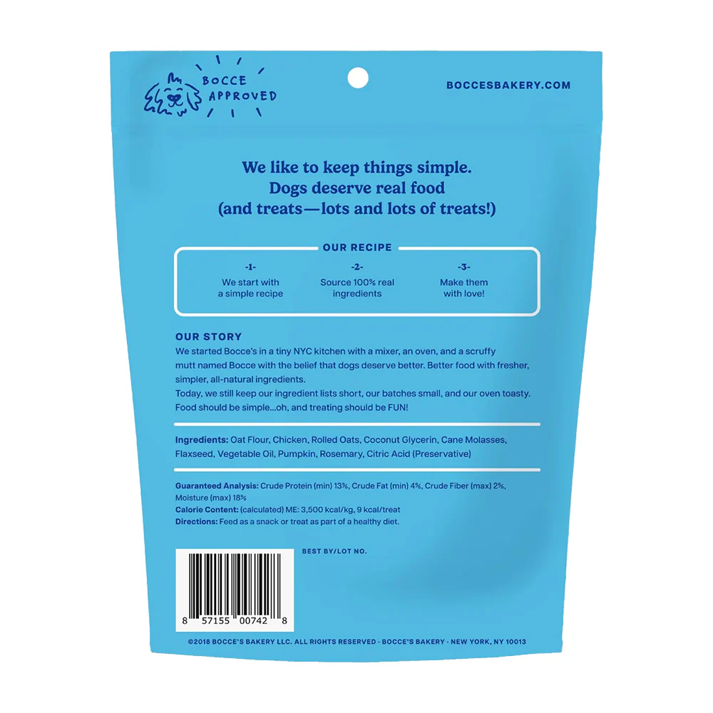 Bocce's Bakery Soft & Chewy Dog Treats Chicken 6-oz - Image 2