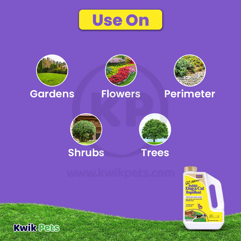 Bonide Go Away! Rabbit, Dog & Cat Repellent Granules 3-lb - Image 4