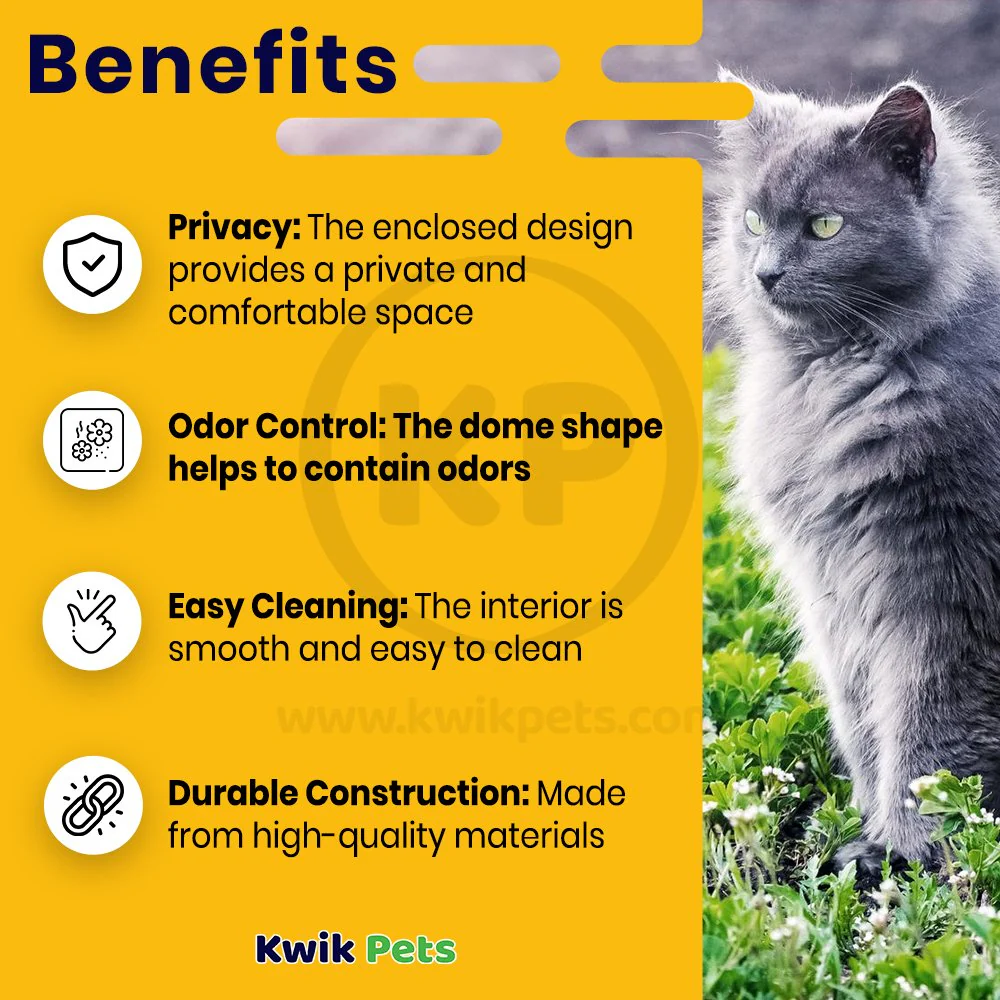 Booda Dome Cat Litter Box Pearl White Large - Image 3