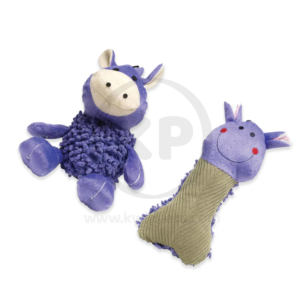 Boss Pet Digger's Multicolored Shaggy Plush Dog Toy Large - Image 3