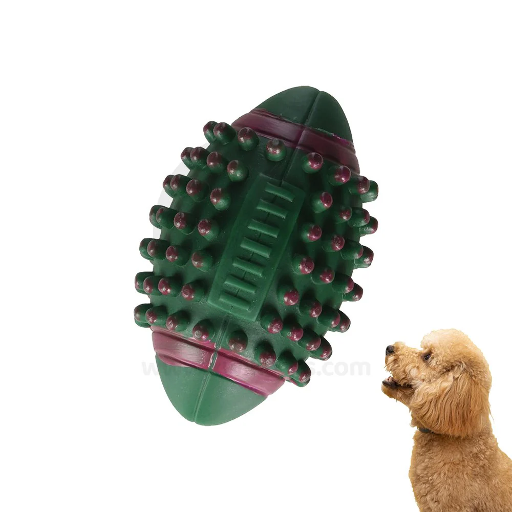 Boss Pet Digger's Vinyl Spiked Football Squeaky Dog Toy Medium - Image 3