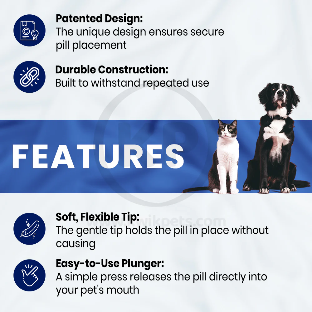 Butler Sales Bullseye Pillgun Pet Pill Popper For Dogs & Cats Dispense Multiple Tablets - Image 2