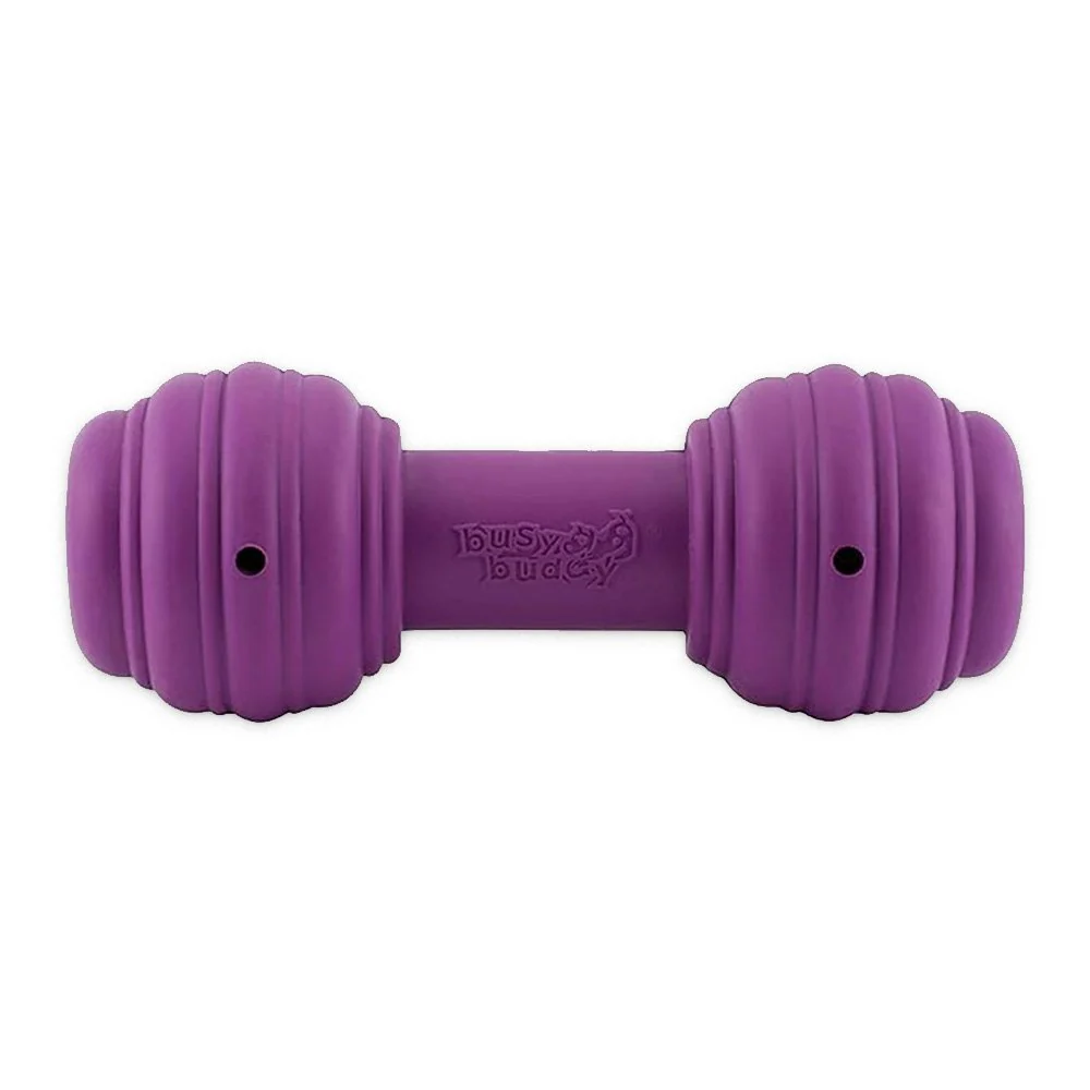 Busy Buddy Treat-Dispensing Chuckle Dog Toy Purple Medium/Large - Image 4