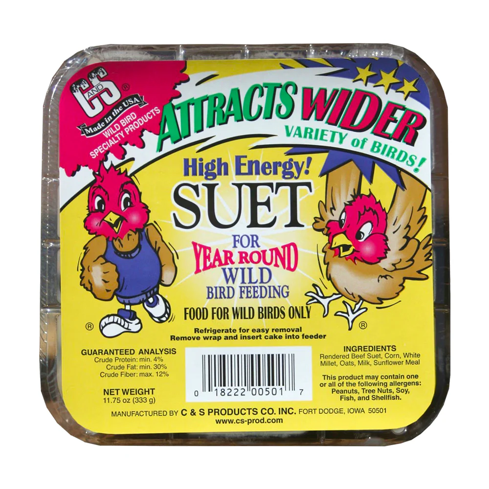 C&S High Energy Suet Treat for Wild Birds 11.75-oz
