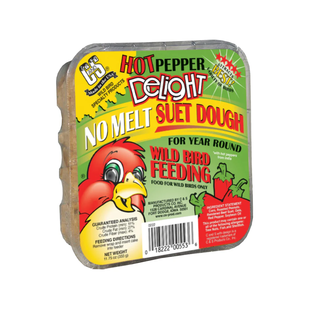 C&S Hot Pepper Delight No Melt Suet Dough for Wild Birds 11.75-oz - Image 3