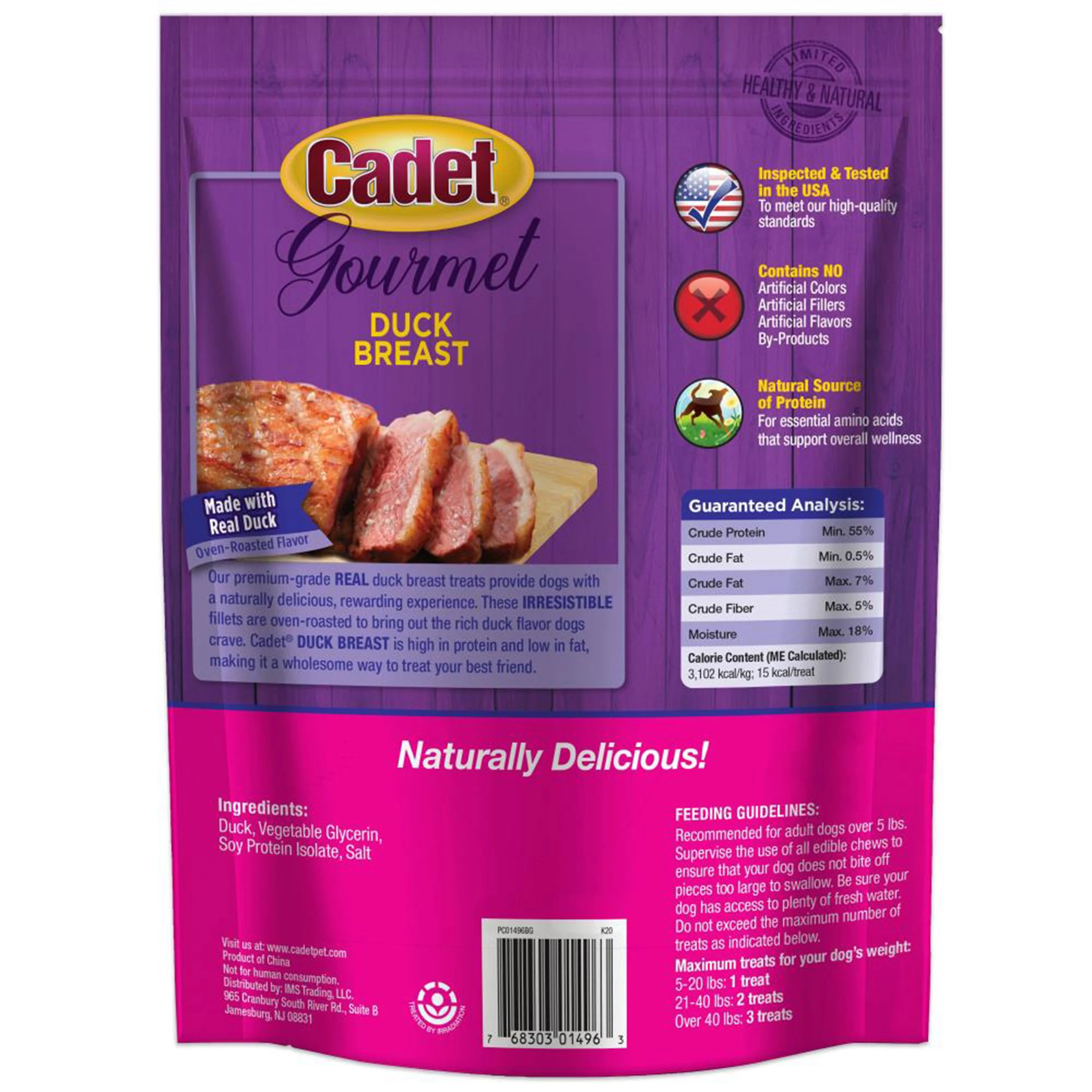 Cadet Gourmet Duck Breast Treats for Dogs 2.5-lb - Image 2