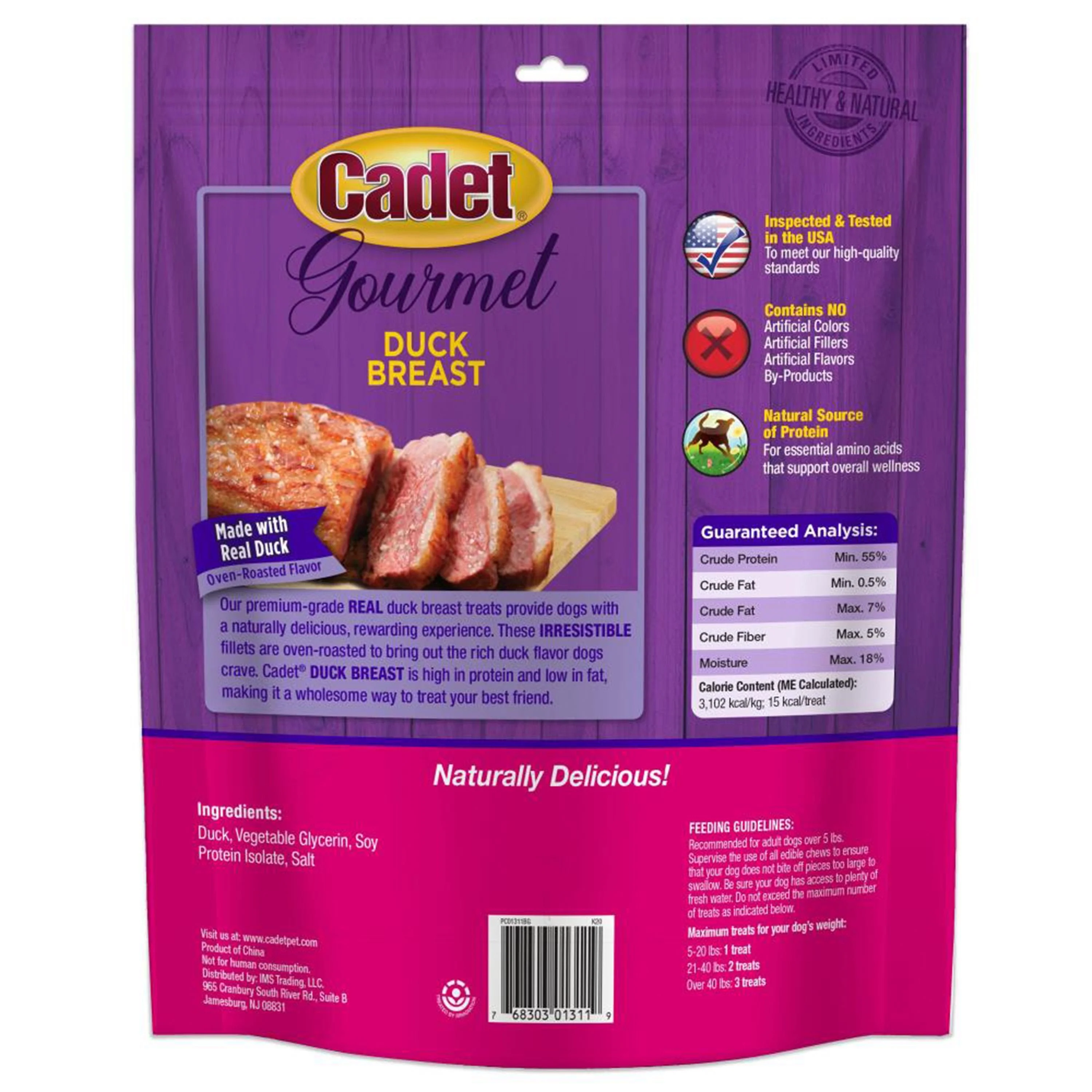 Cadet Gourmet Duck Breast Treats for Dogs 28-oz - Image 2