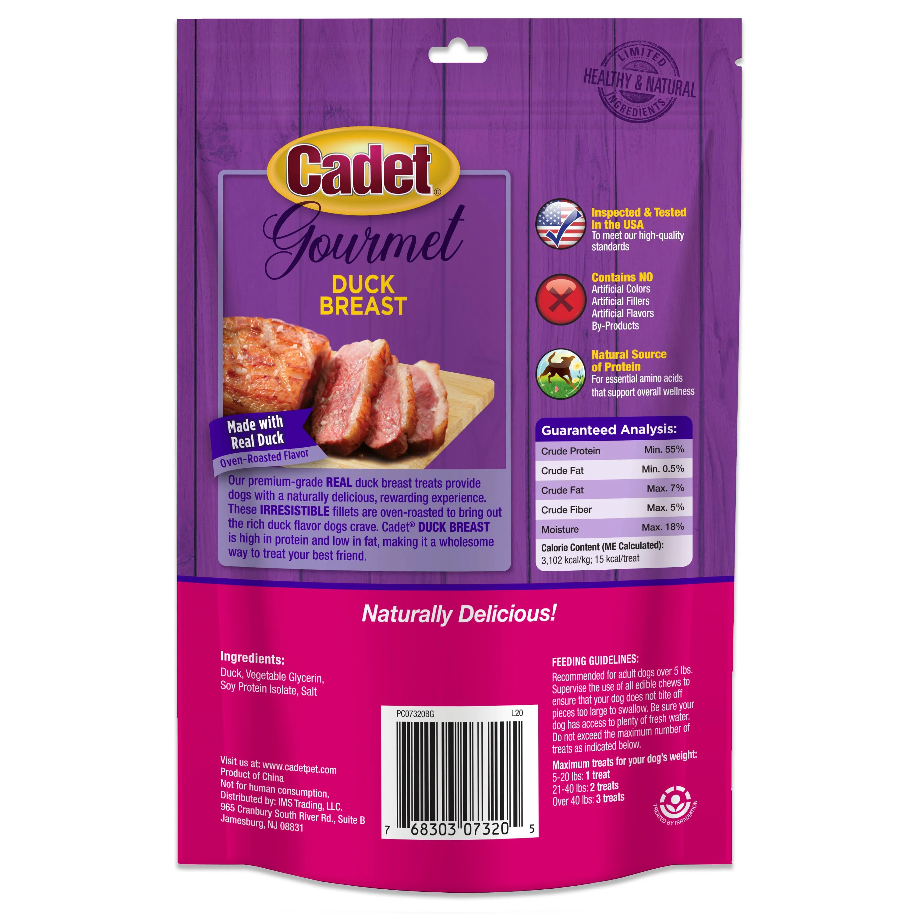 Cadet Gourmet Duck Breast Treats for Dogs 3-oz - Image 2