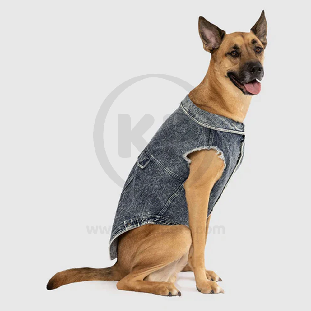 Canada Pooch Dog Denim Vest Blue 16 - Image 4