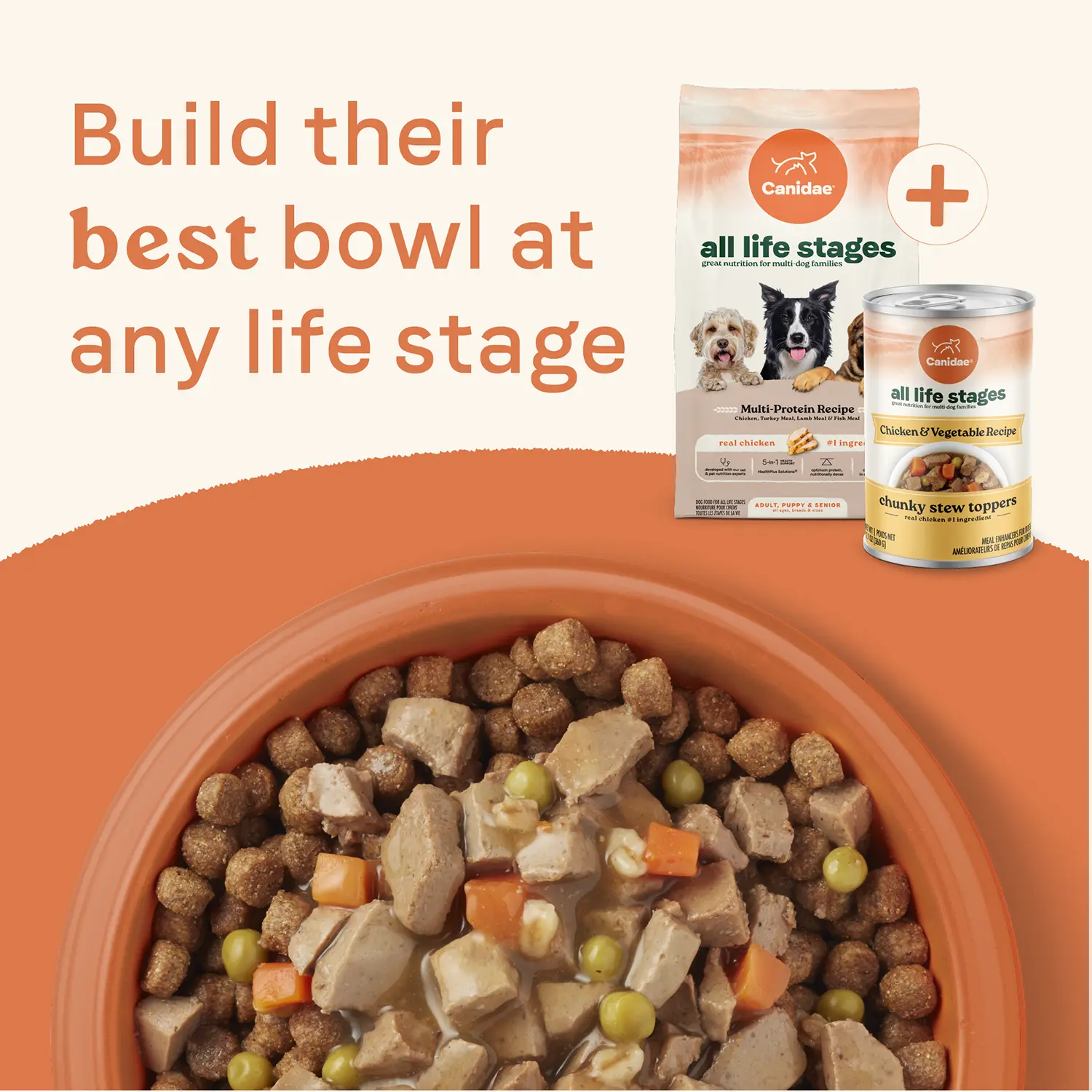 CANIDAE All Life Stages Chunky Stew Wet Dog Food Topper Chicken & Vegetable 12.7-oz - Image 4