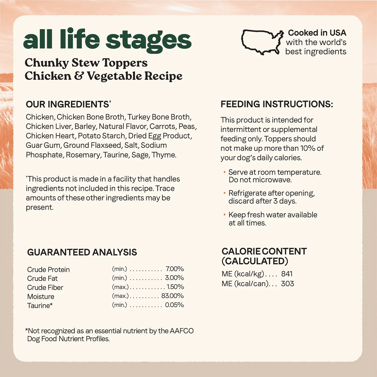 CANIDAE All Life Stages Chunky Stew Wet Dog Food Topper Chicken & Vegetable 12.7-oz - Image 6