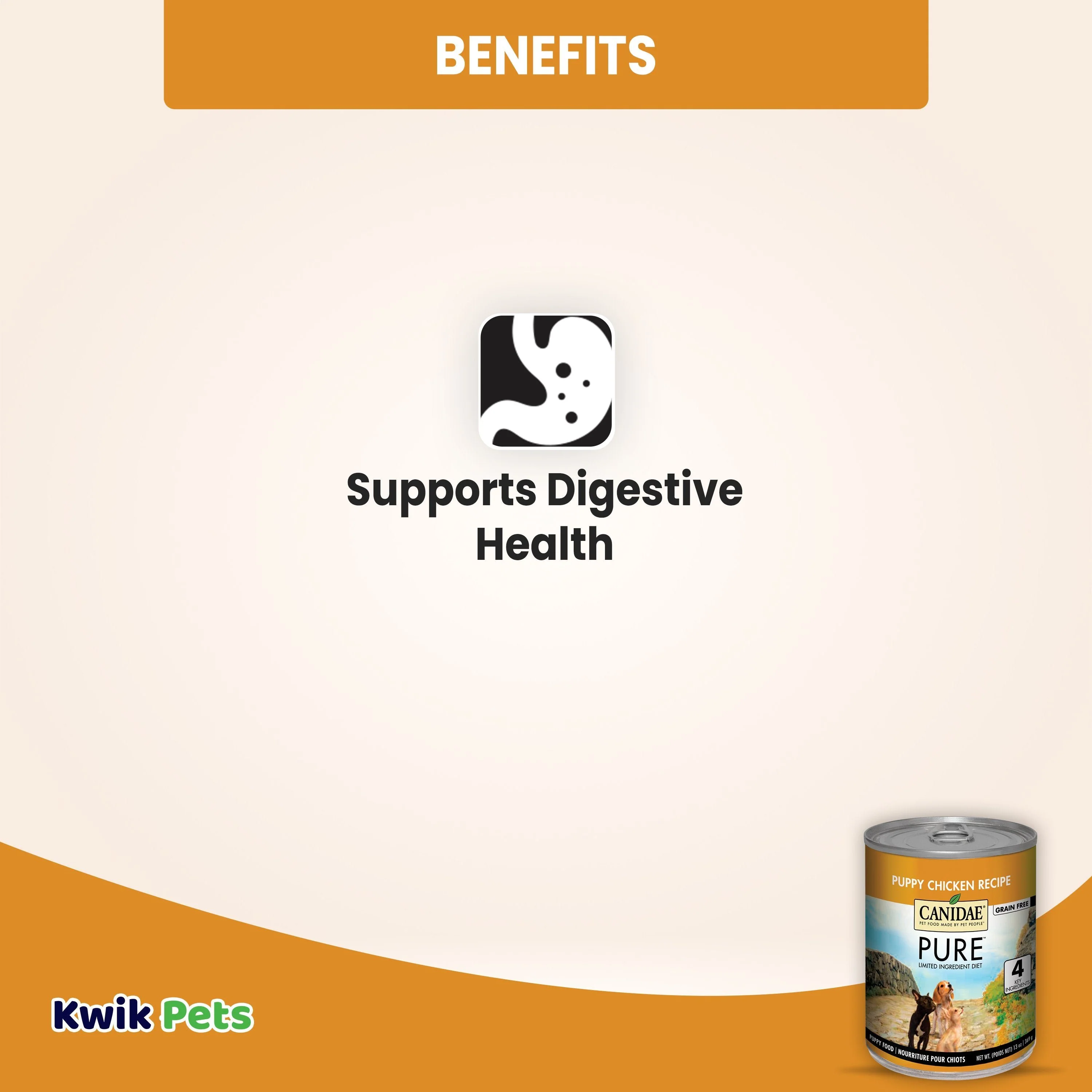CANIDAE PURE Goodness Grain-Free Limited Ingredient Canned Puppy Food Chicken 13-oz - Image 4