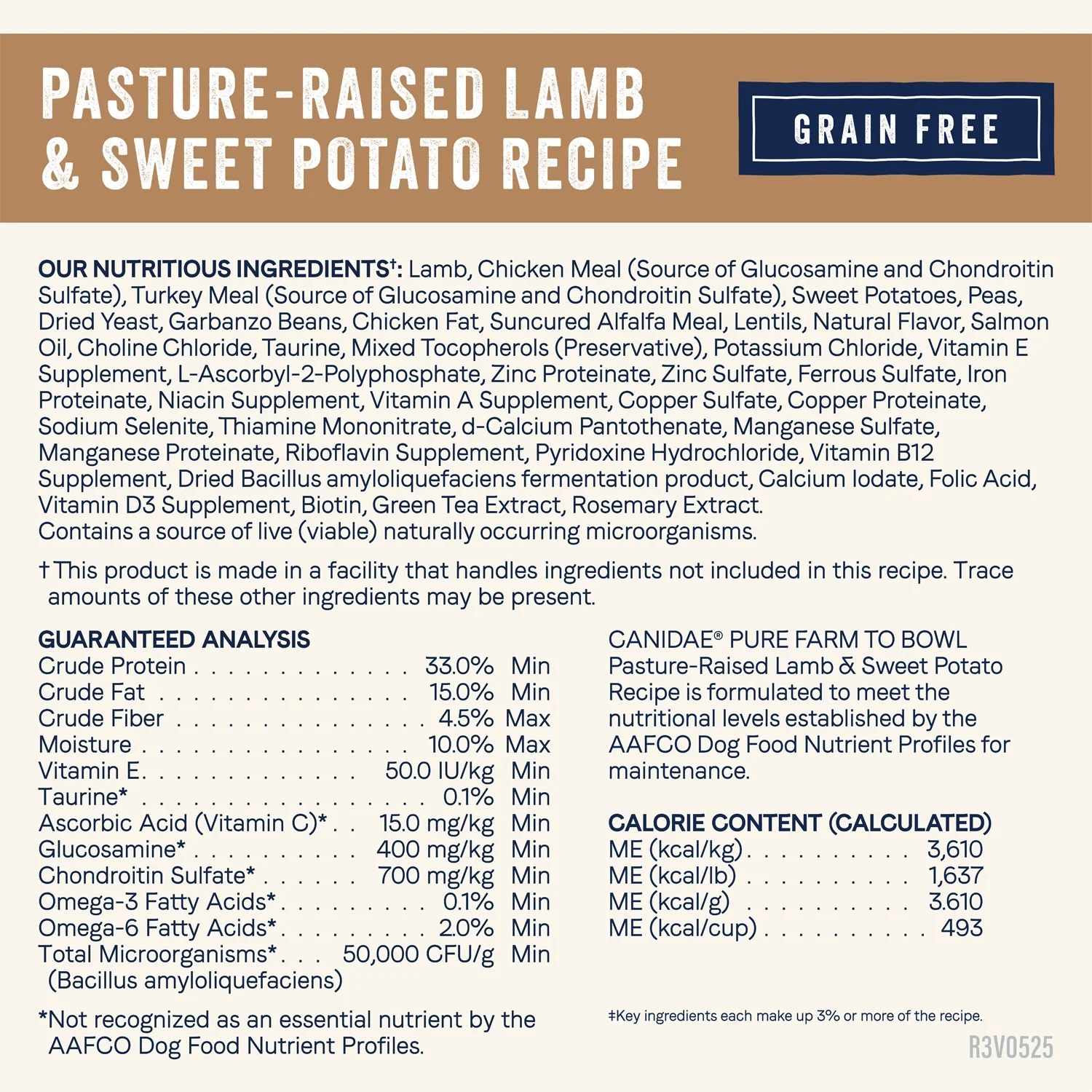 CANIDAE PURE Goodness Grain-Free Adult Dry Dog Food Real Lamb & Sweet Potato 22-lb - Image 6