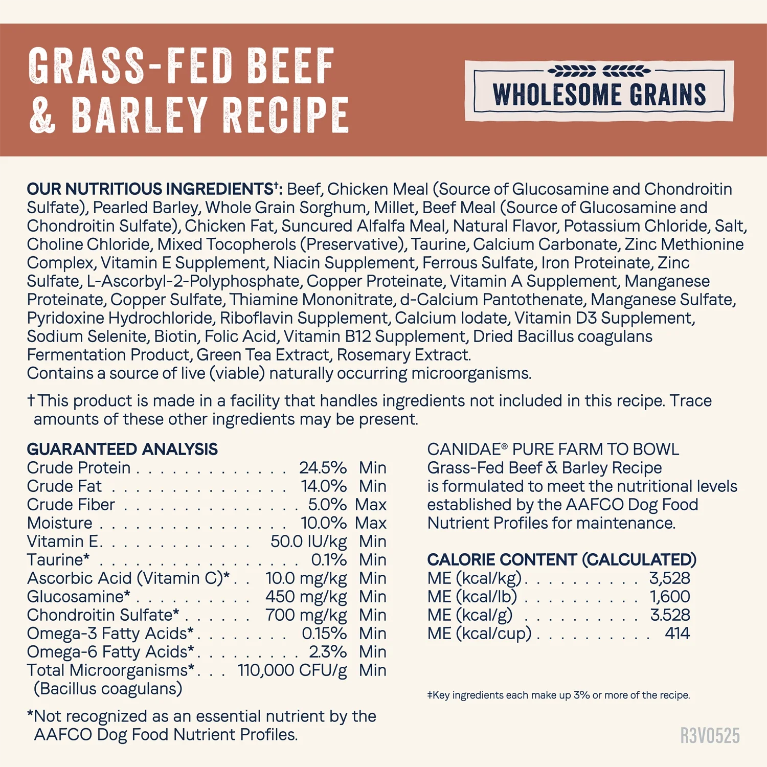 CANIDAE PURE Goodness Wholesome Grains Adult Dry Dog Food Real Angus Beef & Barley 22-lb - Image 6