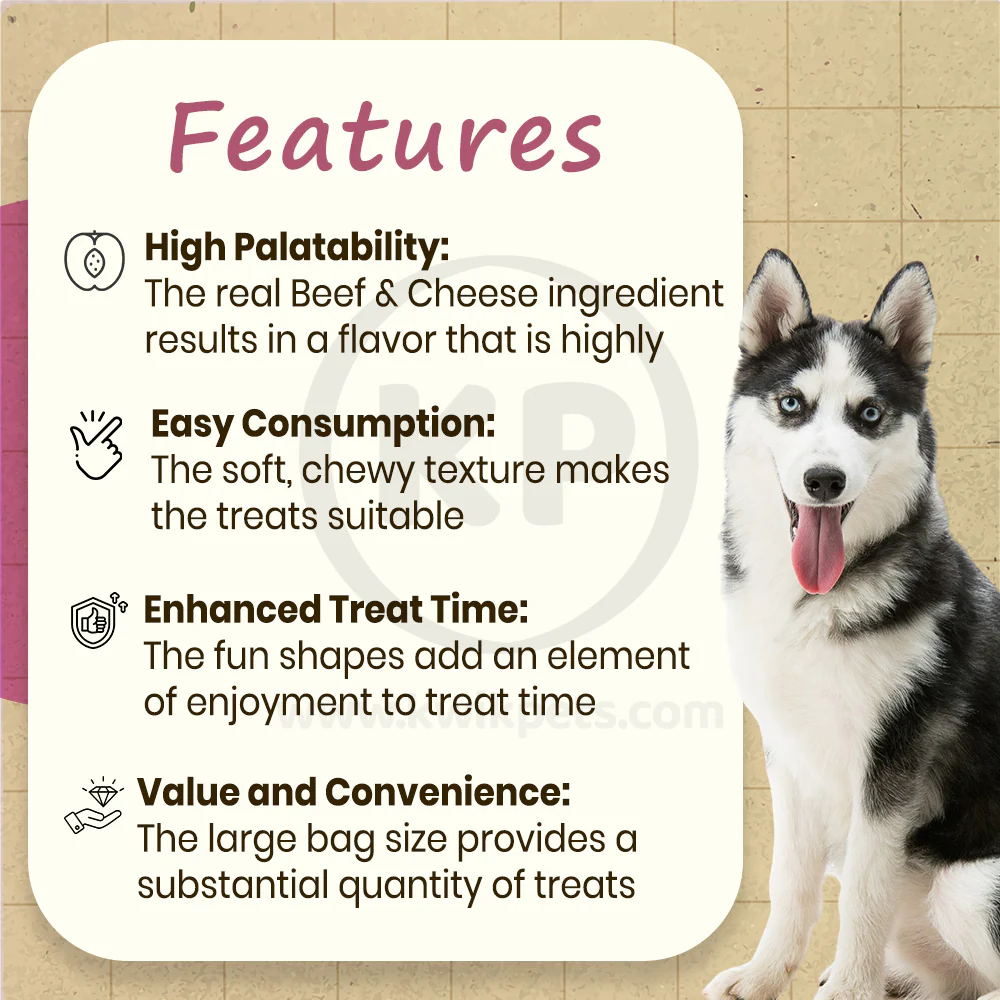 Canine Carry Outs Soft & Chewy Dog Treats Beef & Cheese 4.7-oz - Image 3