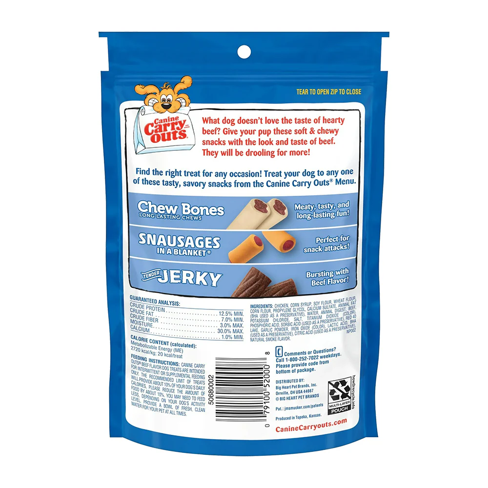 Canine Carry Outs Soft & Chewy Dog Treats Beef 4.5-oz - Image 2