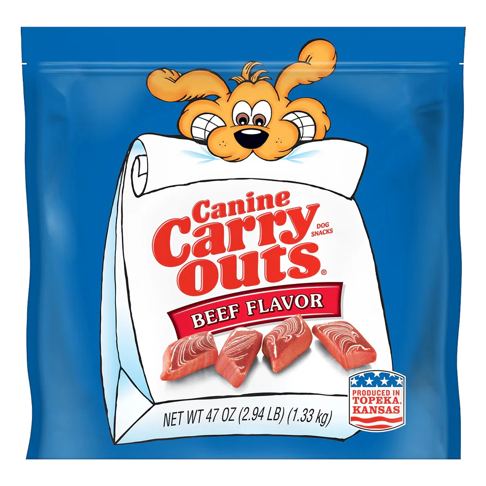 Canine Carry Outs Soft & Chewy Dog Treats Beef 47-oz