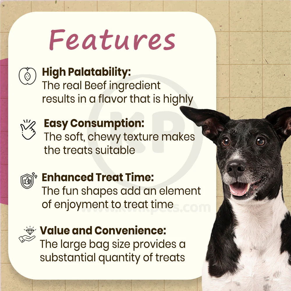 Canine Carry Outs Soft & Chewy Dog Treats Beef 47-oz - Image 3