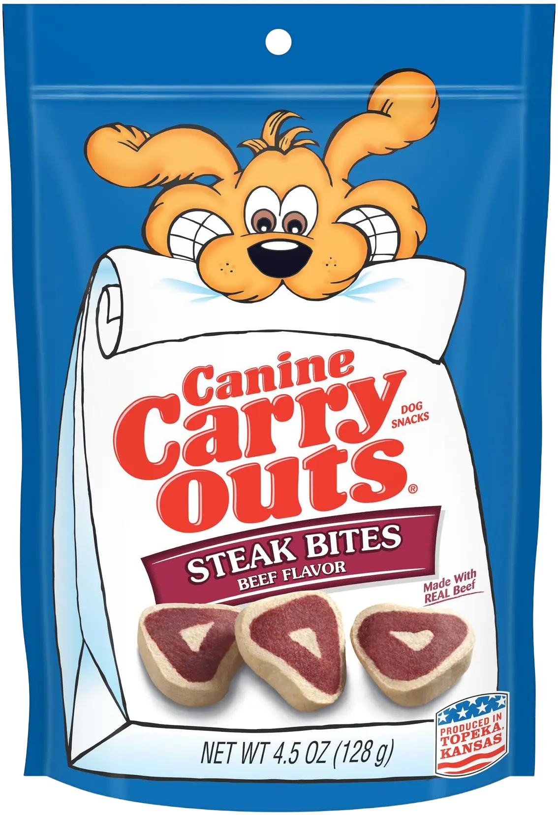 Canine Carry Outs Dog Treats Steak Bites Beef Flavor 4.5-oz