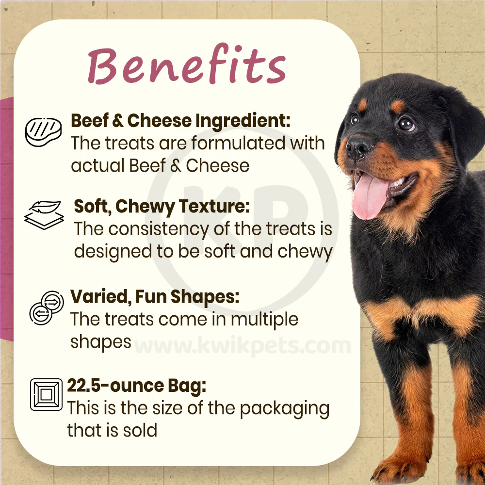 Canine Carry Outs Snausages in a Blanket Dog Treats Beef & Cheese 22.5-oz - Image 4