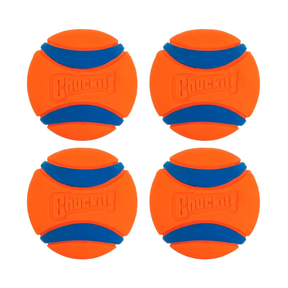 Chuckit! Ultra Ball Dog Toy Blue/Orange Medium 2 Pack of 2 Count - Image 4