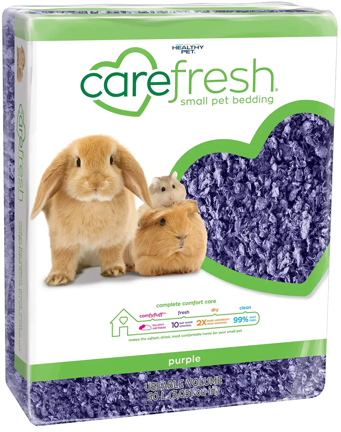 Carefresh Complete Comfort Purple Paper Bedding for Small Animals 50 Liter