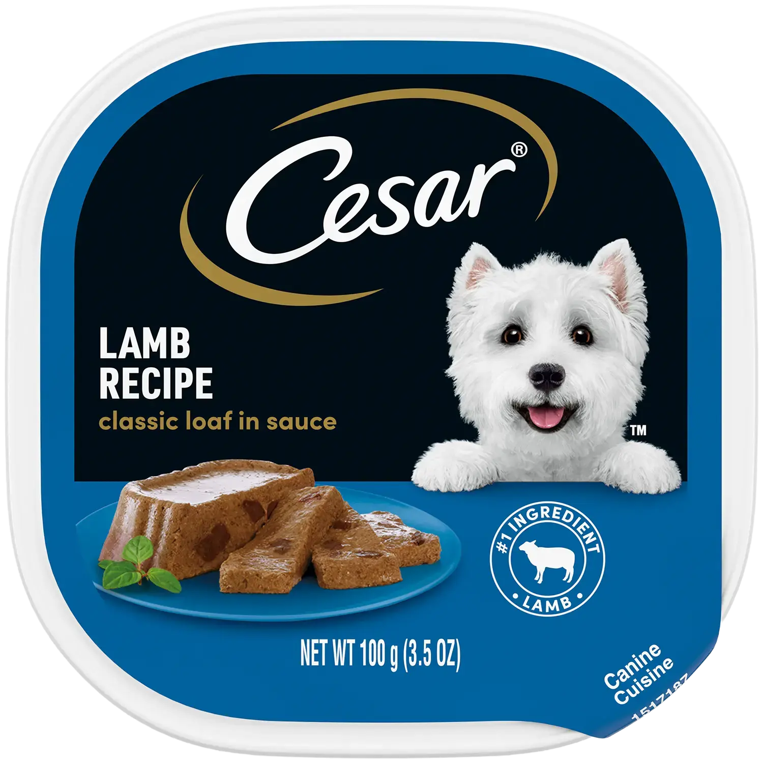 Cesar Classic Loaf in Sauce Adult Wet Dog Food Lamb 3.5-oz