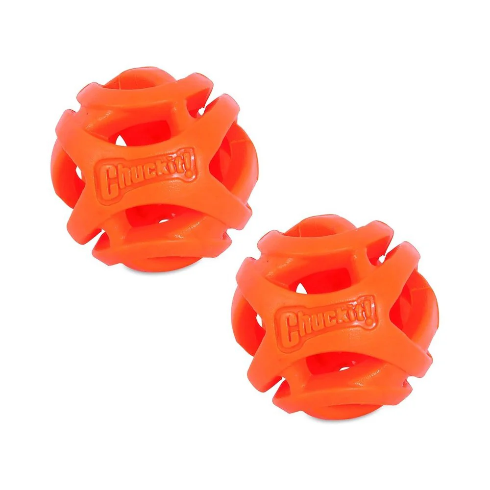 Chuckit! Breathe Right Fetch Ball Dog Toy Orange Medium 2 Count - Image 4