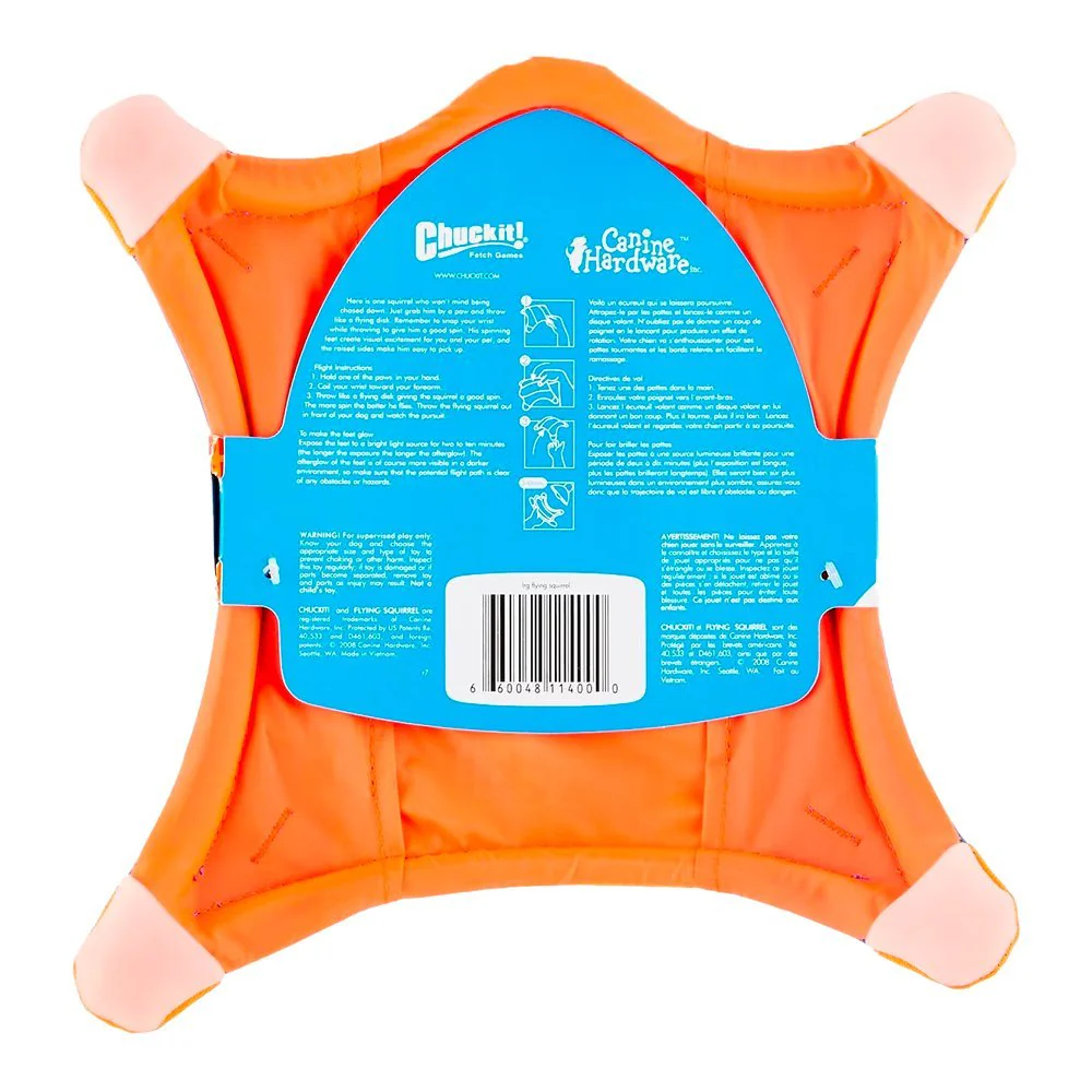 Chuckit! Flying Squirrel Dog Toy Assorted Large - Image 2