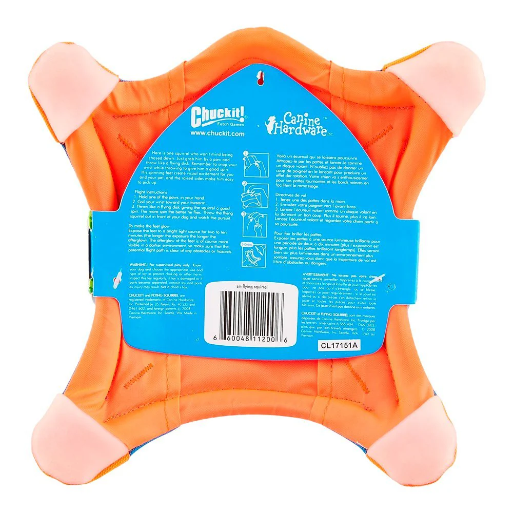 Chuckit! Flying Squirrel Dog Toy Assorted Small - Image 2