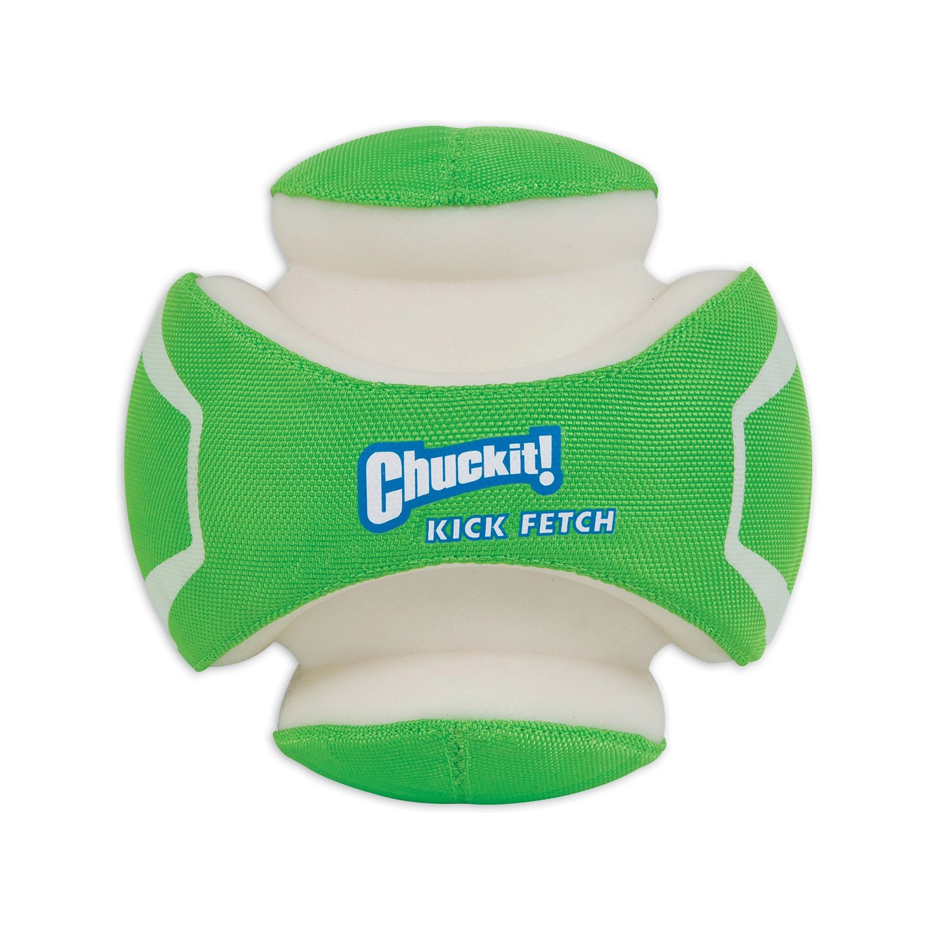 Chuckit! Kick Fetch Max Glow Dog Toy Green/White Large - Image 4