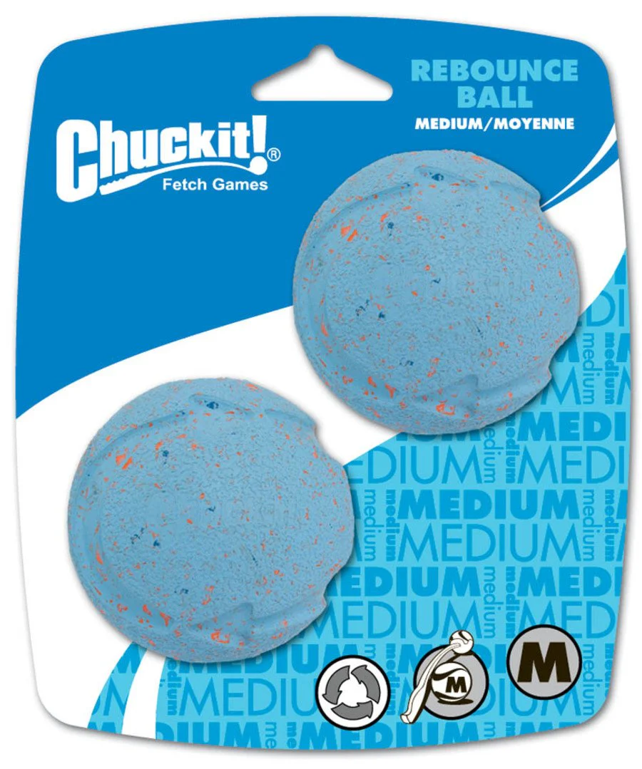 Chuckit! Rebounce Ball Dog Toy Assorted Medium 2 Count