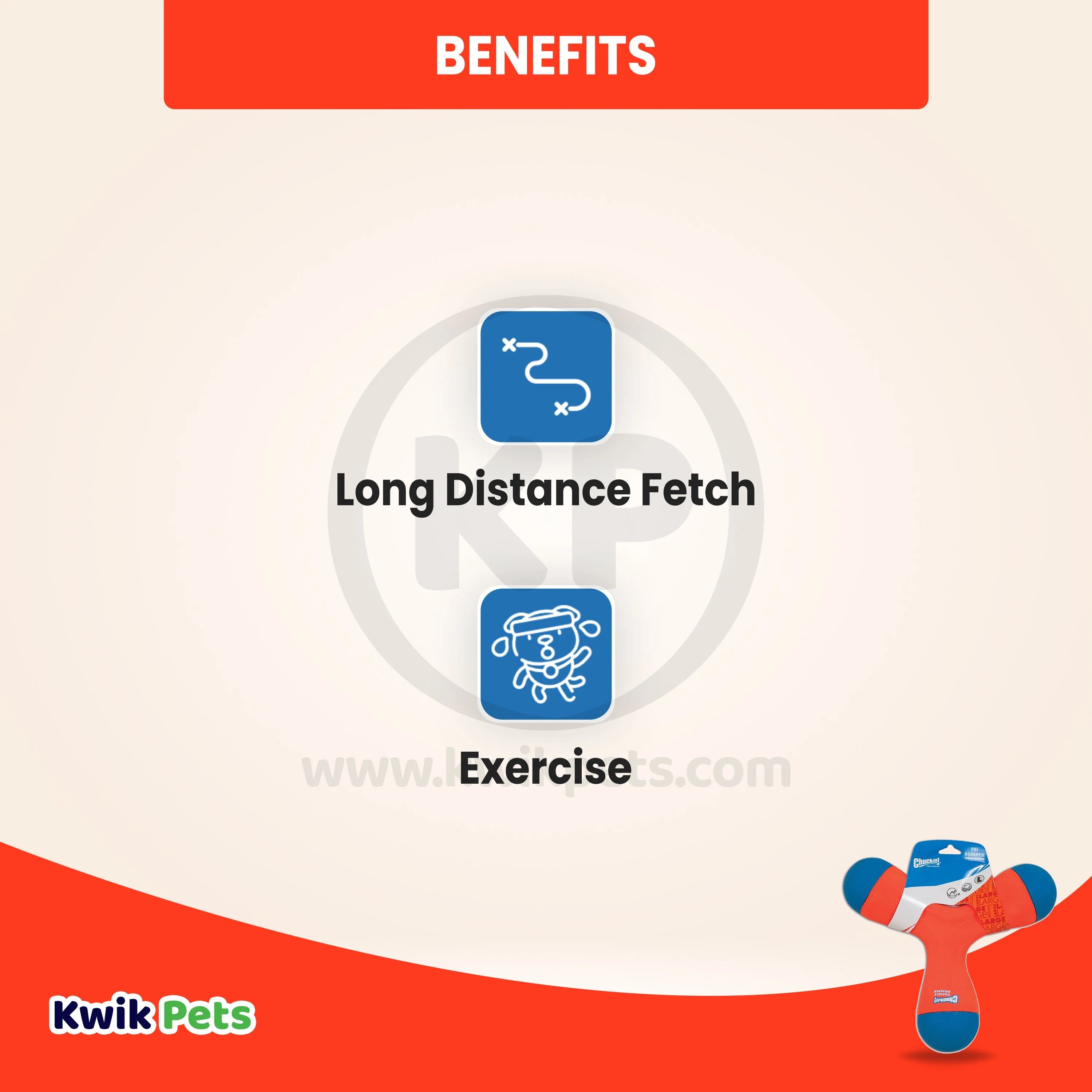Chuckit! Tri-Bumper Fetch Toy Large - Image 3