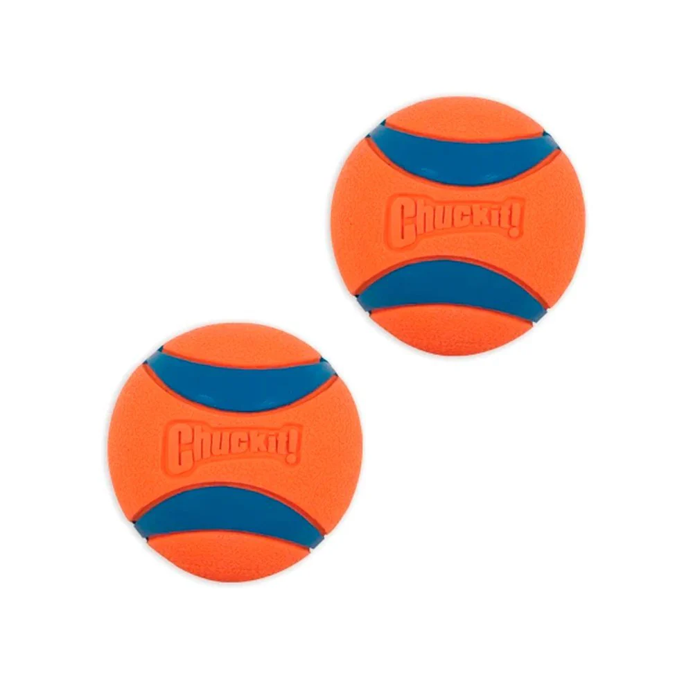 Chuckit! Ultra Ball Dog Toy Blue/Orange Small 2 Count - Image 4