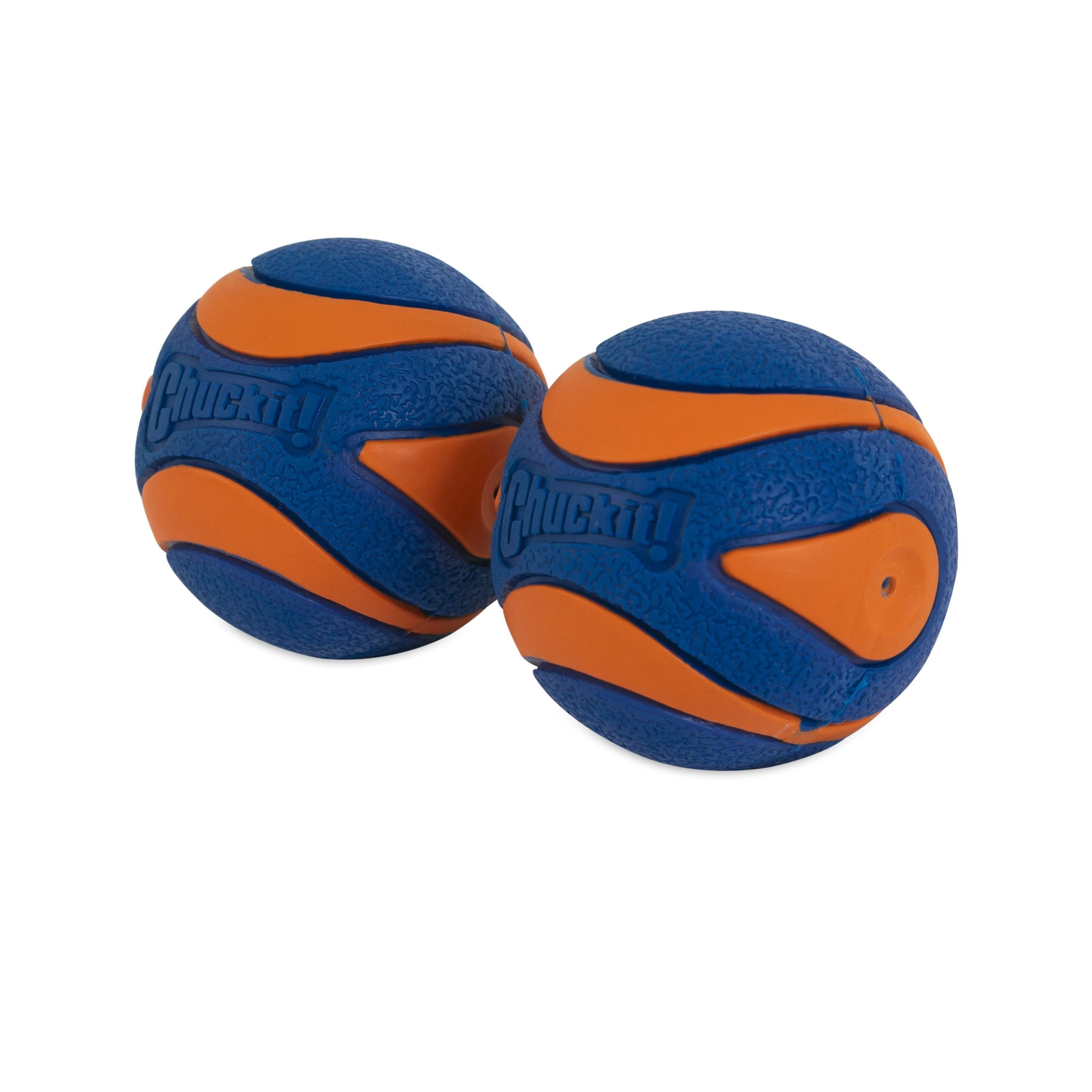 Chuckit! Ultra Squeaker Balls Dog Toy Blue/Orange Medium 2 Count - Image 4